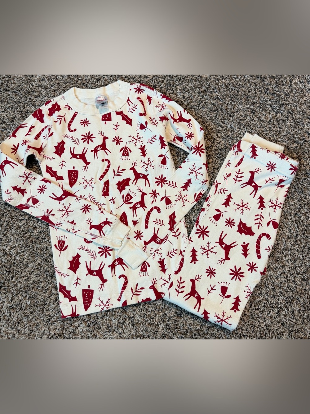 Hanna Andersson Scandi Cane Cotton Pajamas